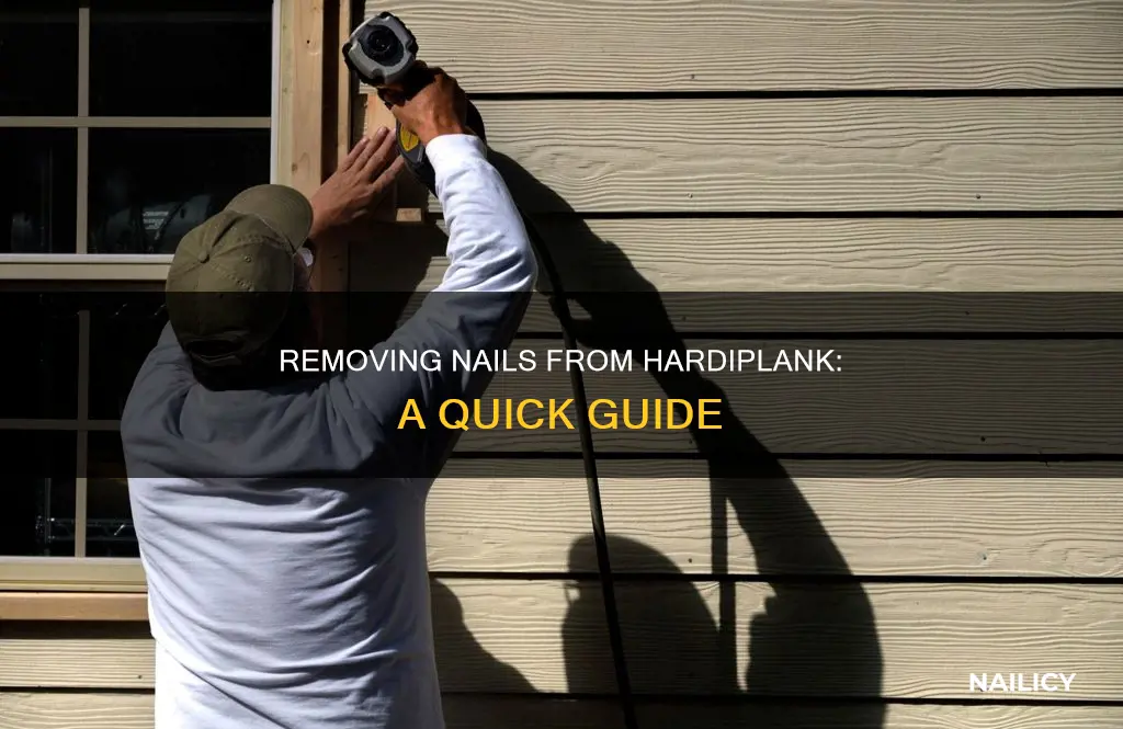 how to remove nails from hardiplank siding