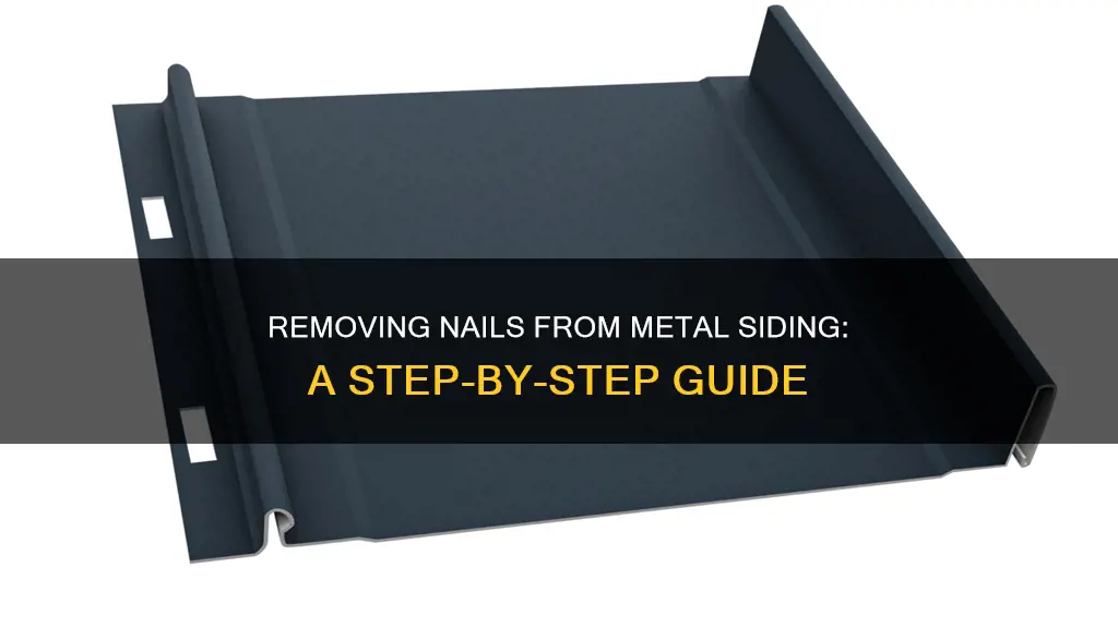 how to remove nails from metal siding