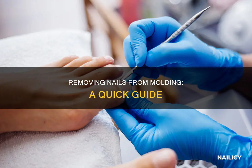 how to remove nails from molding