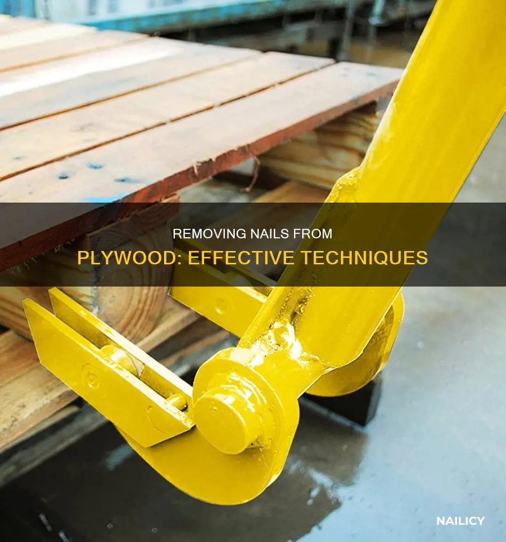 how to remove nails from plywood