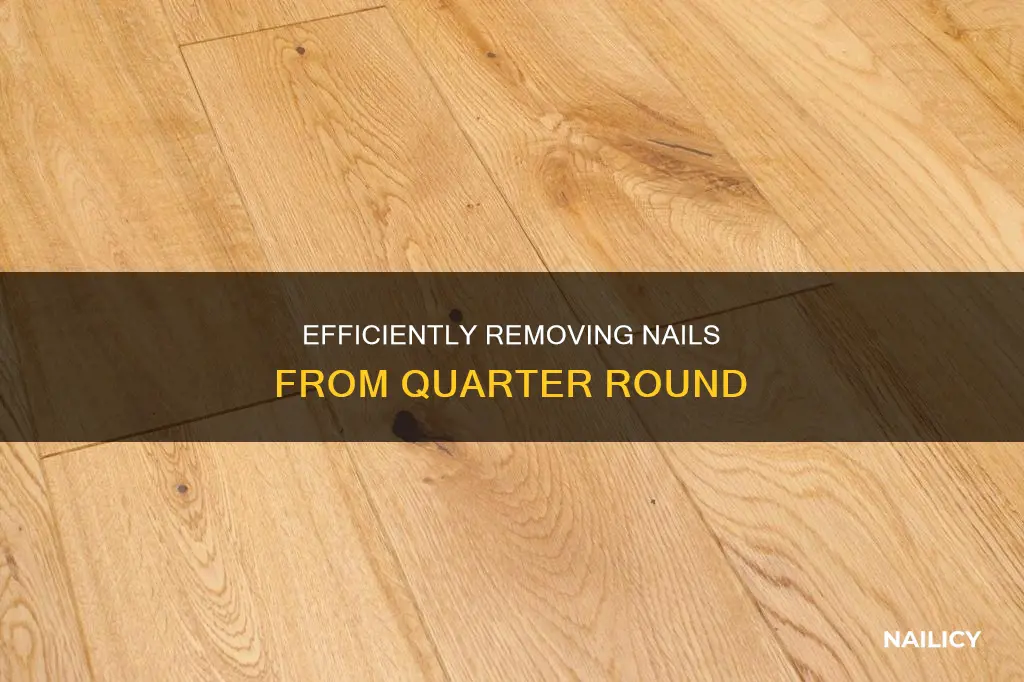 how to remove nails from quarter round