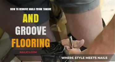 Removing Nails from Tongue and Groove Flooring