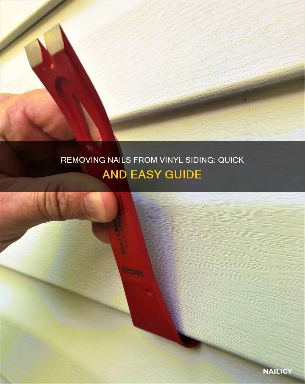 how to remove nails from vinyl siding