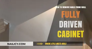 Removing Fully Driven Nails: Wall Cabinet Rescue