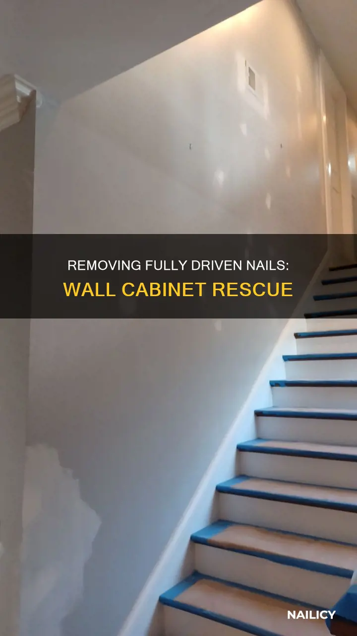 how to remove nails from wall fully driven cabinet
