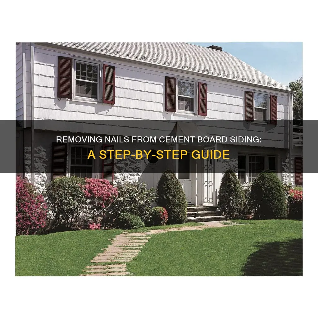 how to remove nails in cement board siding