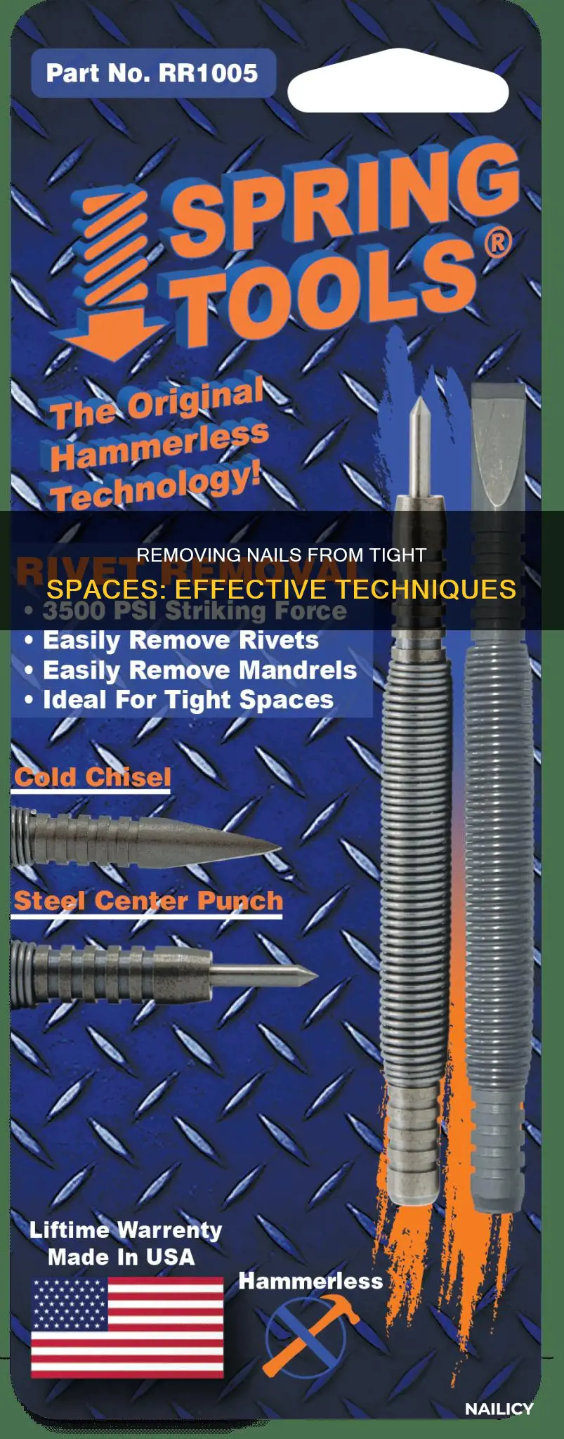 how to remove nails in tight spaces