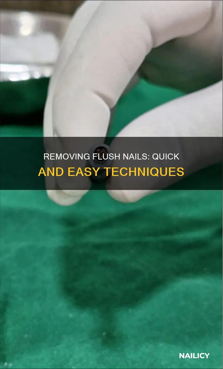 how to remove nails that are flush