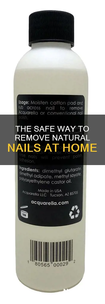 how to remove natural nails