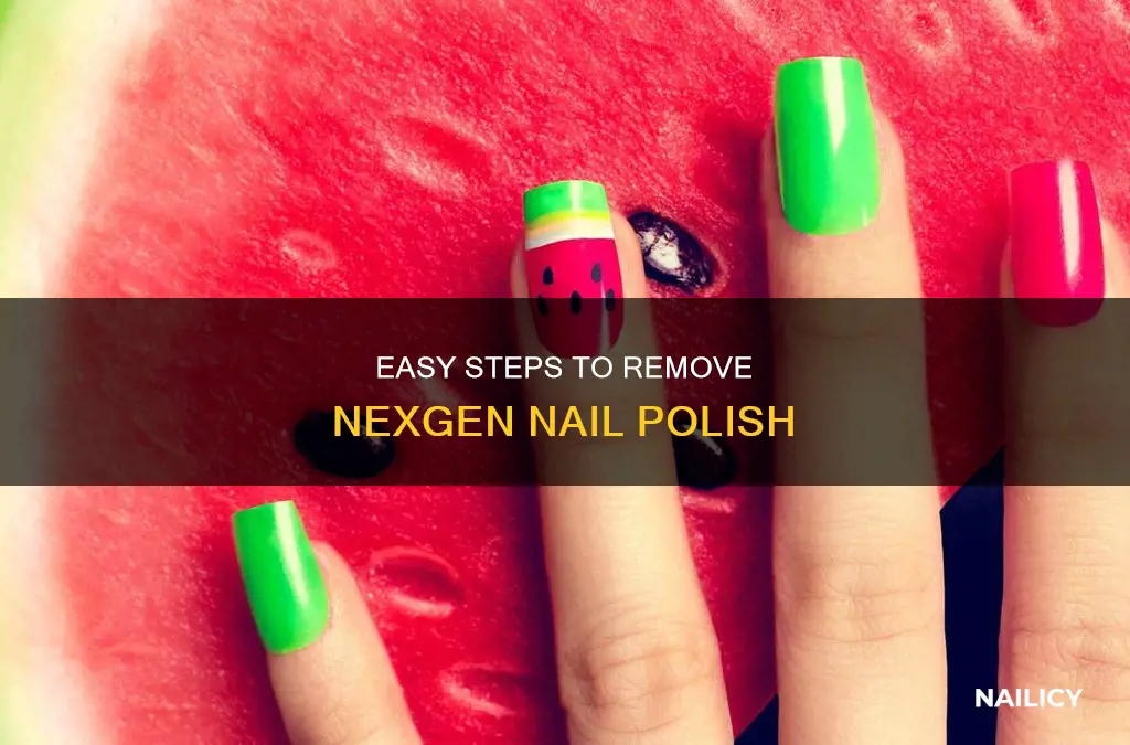how to remove nexgen nail polish