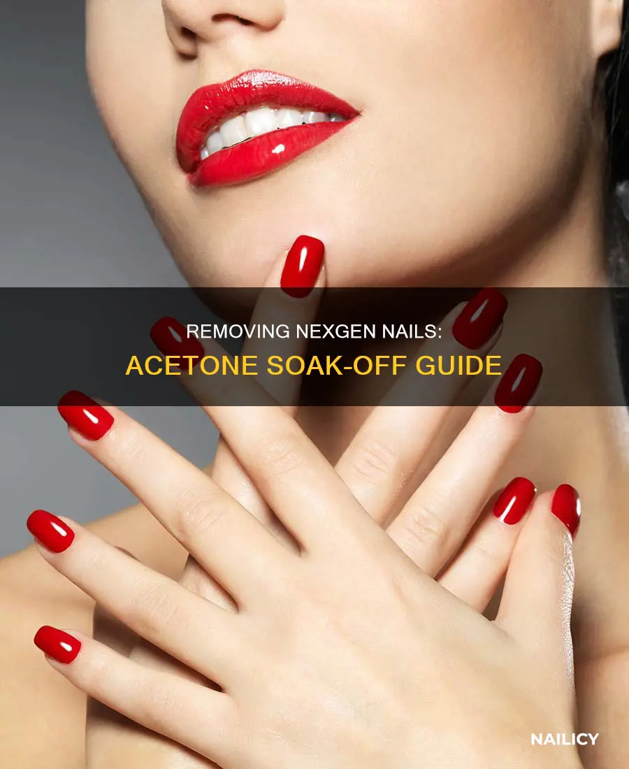 how to remove nexgen nails with acetone