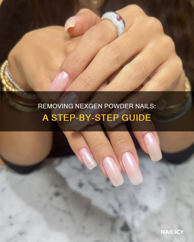 how to remove nexgen powder nails with tips
