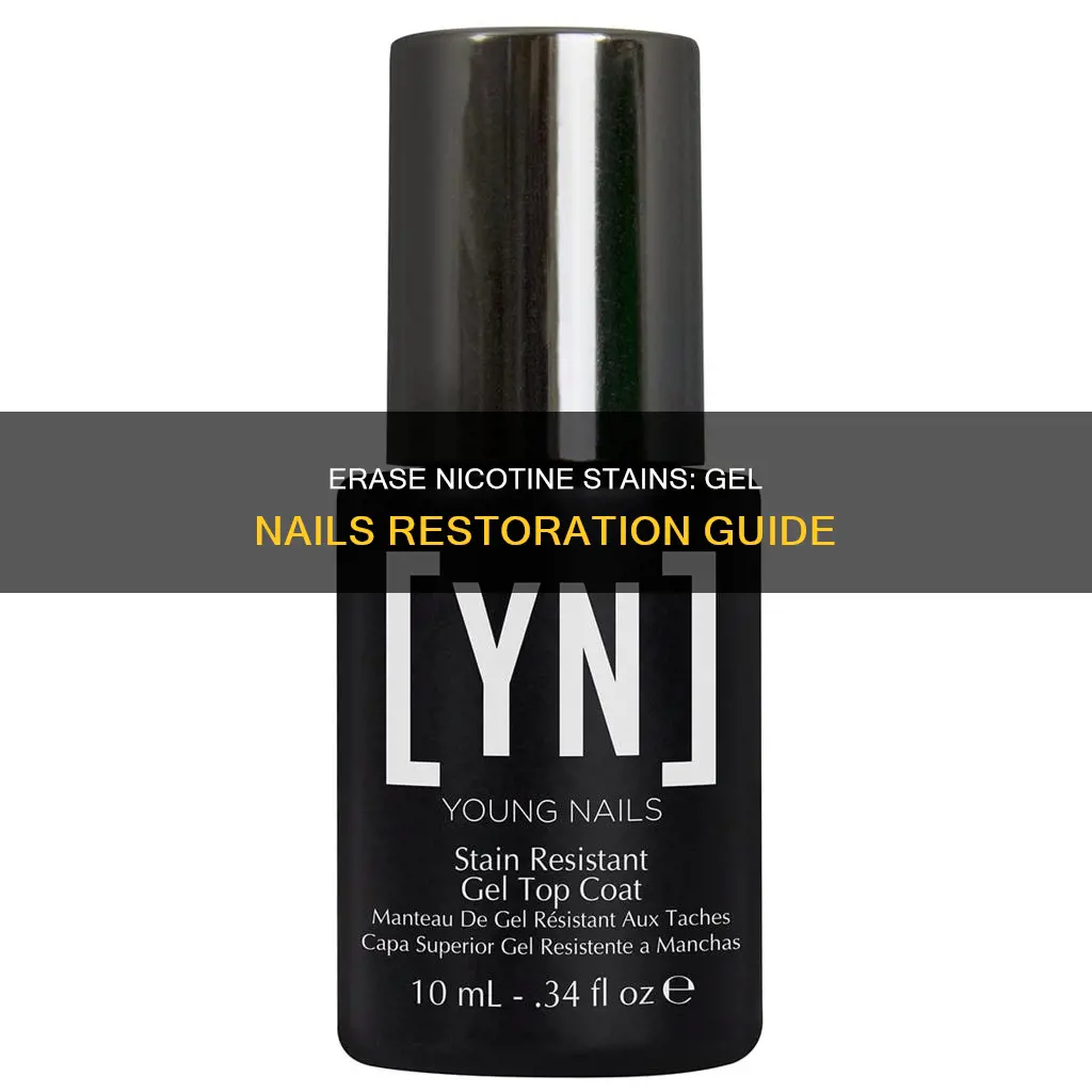 how to remove nicotine stains from gel nails