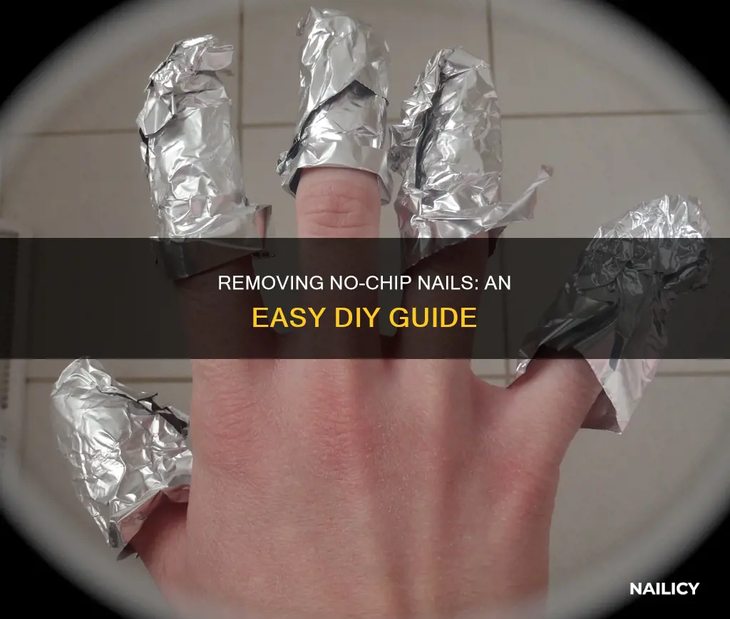 how to remove no chip nails at home