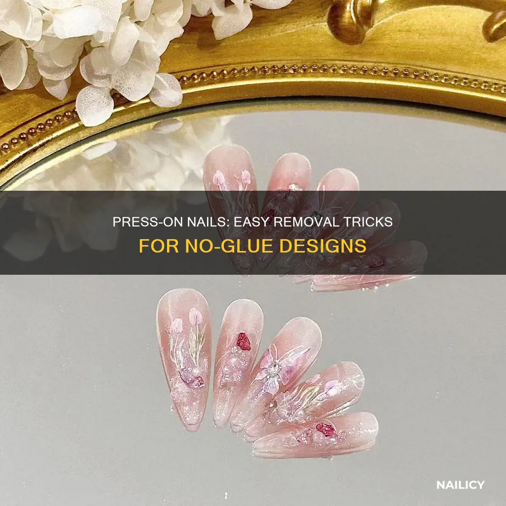 how to remove no glue press on nails