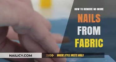 Removing No More Nails From Fabric: Quick and Easy Guide
