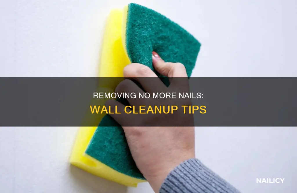 how to remove no more nails glue from wall