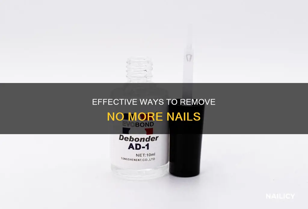 how to remove no more nails