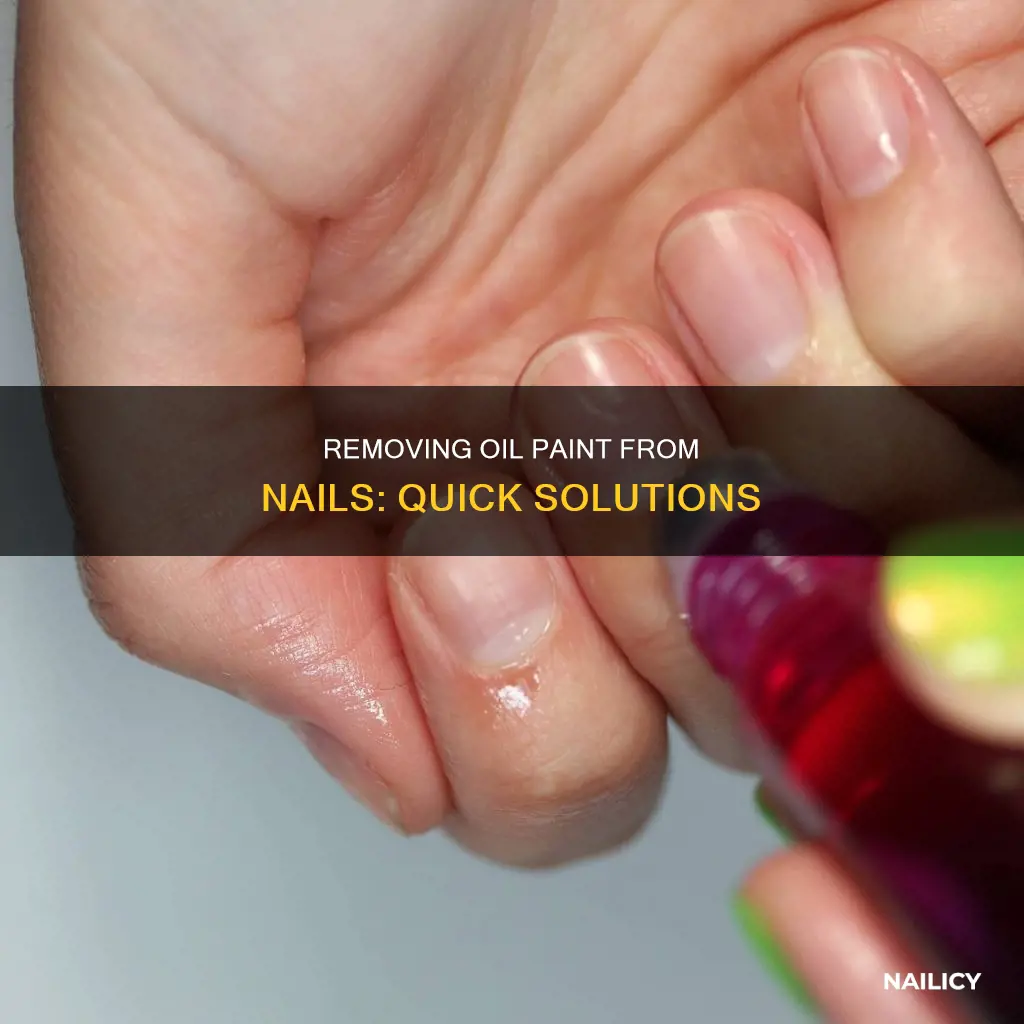 how to remove oil paint from nail polishg
