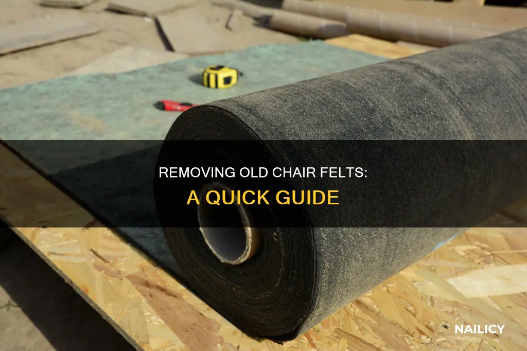 how to remove old chair nailed felts