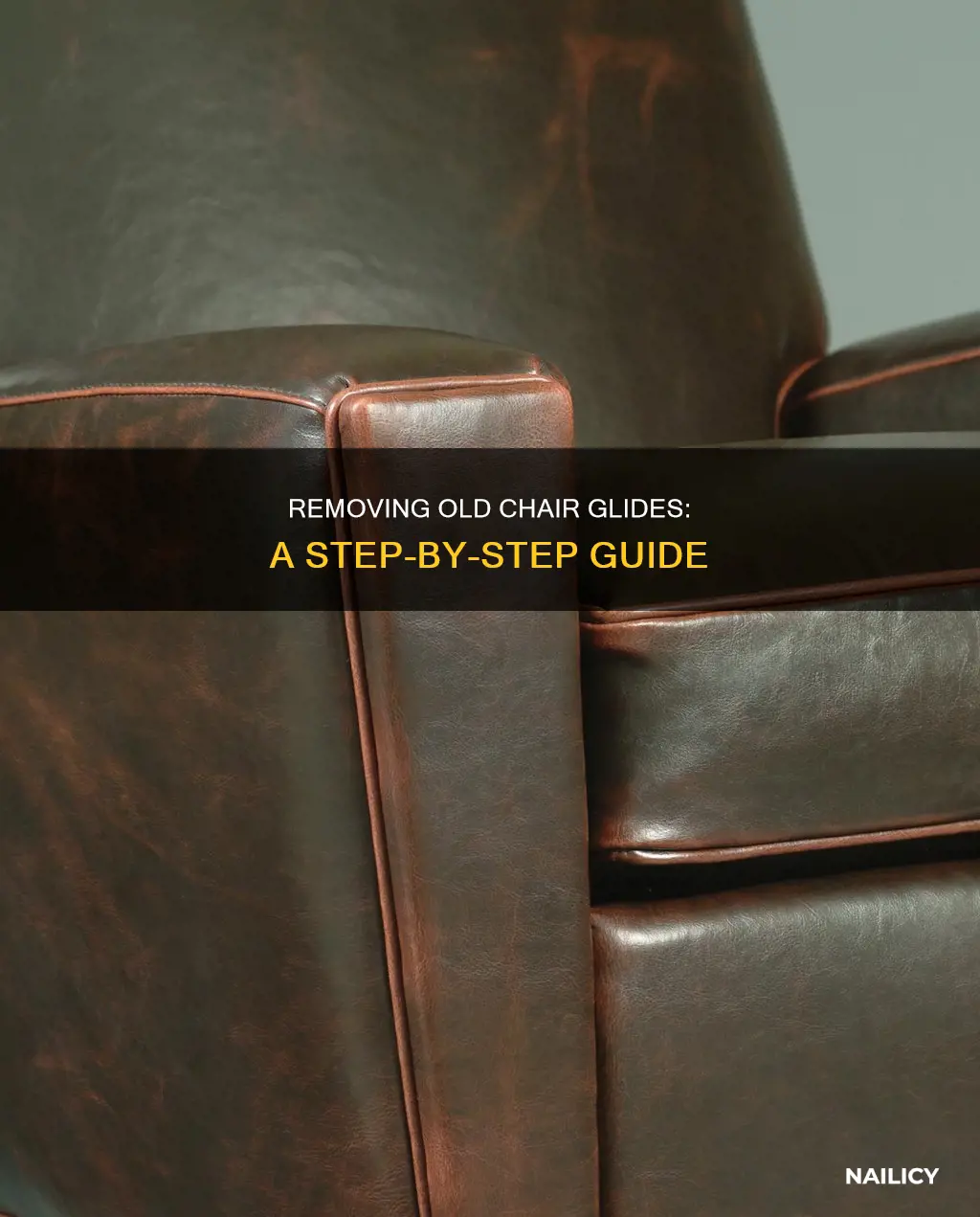 how to remove old chair nailed glides