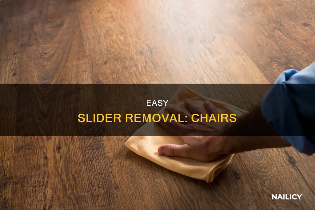 how to remove old chair nailed sliders