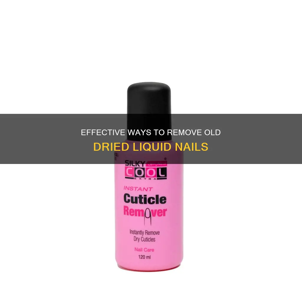 how to remove old dried liquid nails