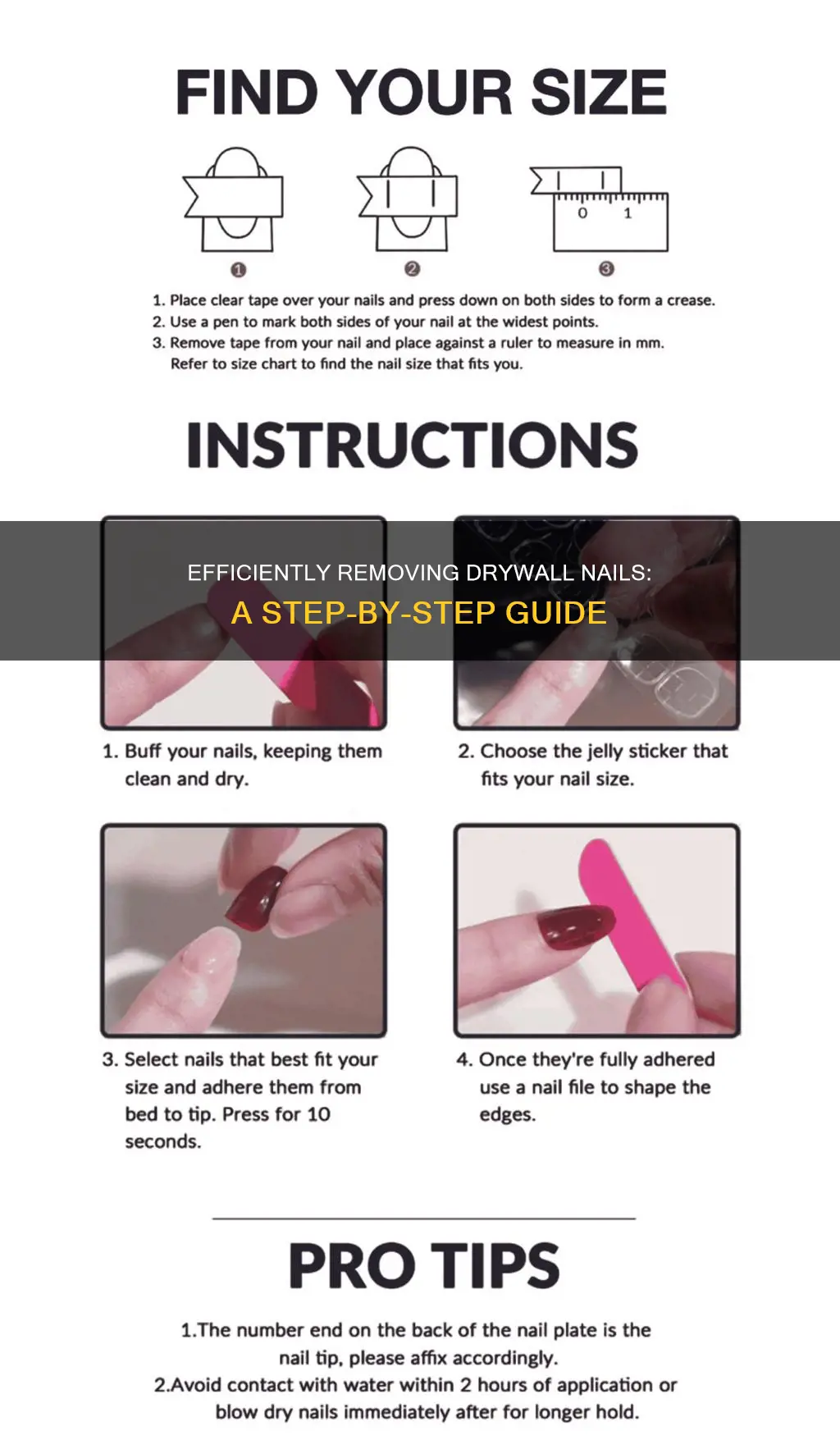 how to remove old drywall nails