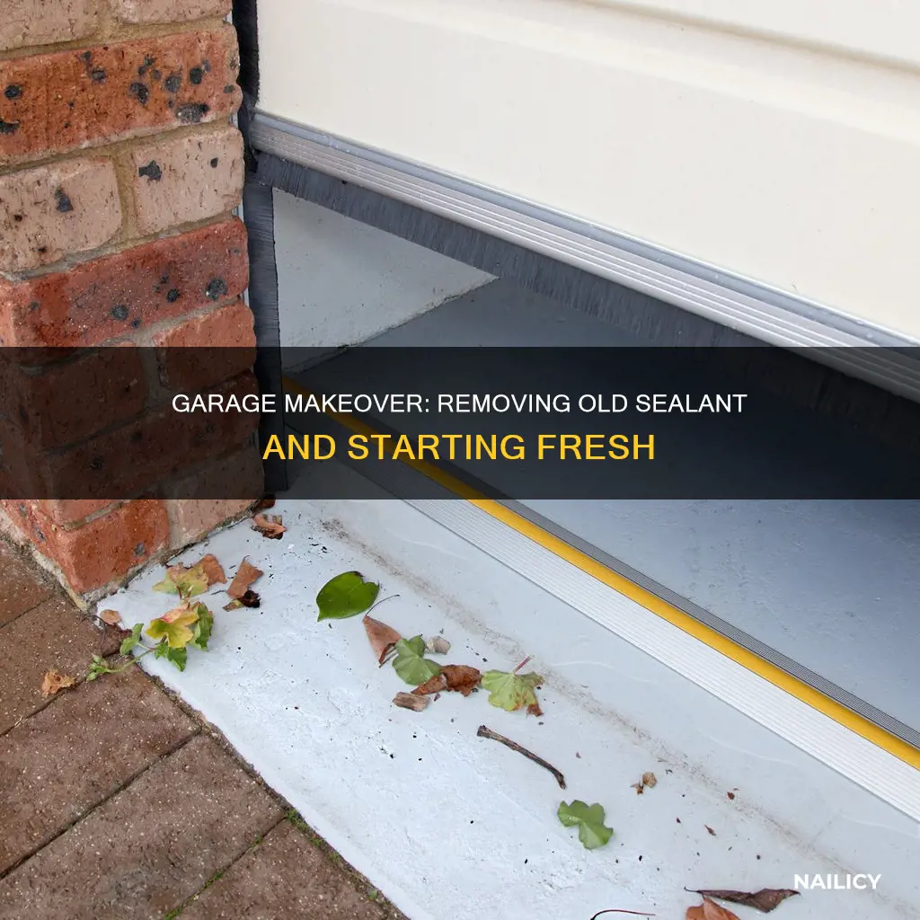 how to remove old garage threshold seal liquid nails concrete