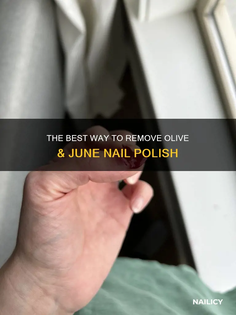 how to remove olive and june nail polish
