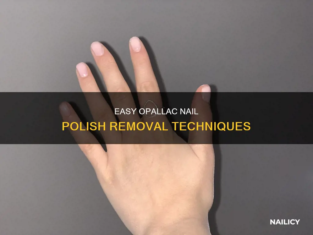how to remove opallac nail polish