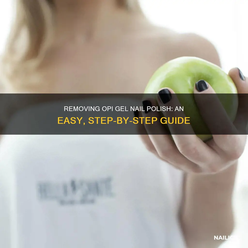 how to remove opi gel nail polish