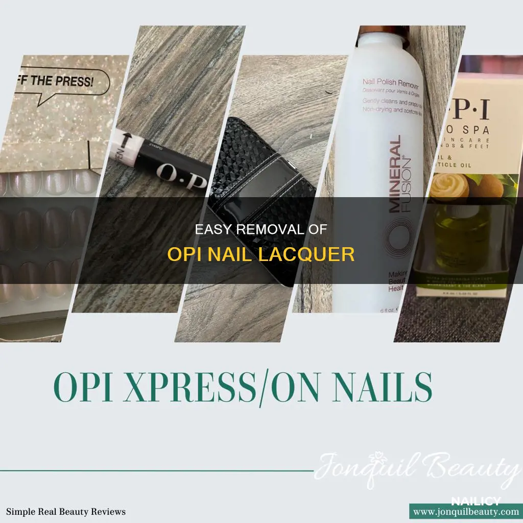 how to remove opi nail lacquer