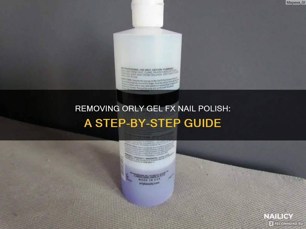 how to remove orly gel fx nail polish