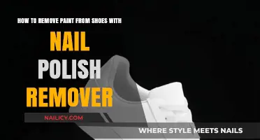 Erase Paint Stains from Shoes with Nail Polish Remover