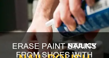 how to remove paint from shoes with nail polish remover