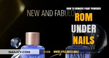 Quickly Remove Paint Powder from Under Your Nails