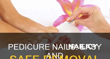 how to remove pedicure nails