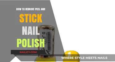 Easy Removal of Peel-and-Stick Nail Polish