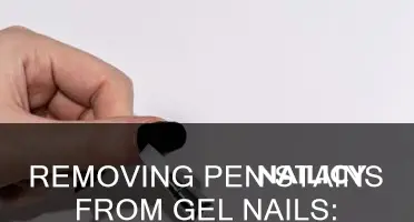 how to remove pen from gel nails