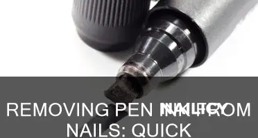 how to remove pen from nail polish