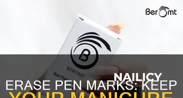 how to remove pen marks from nail polish