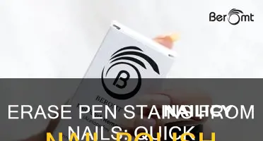 how to remove pen stains from nail polish