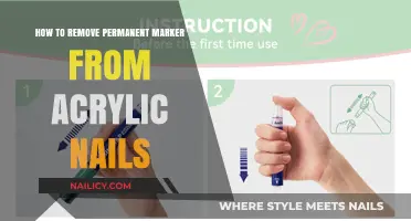Removing Permanent Marker Stains from Acrylic Nails