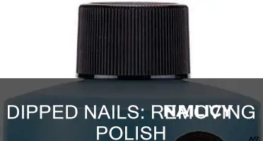 how to remove polish from dipped nails