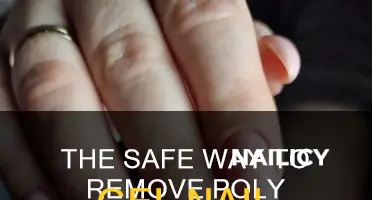 how to remove poly gel nail extensions