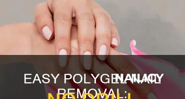 how to remove polygel nails at home without drill