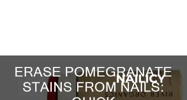 how to remove pomegranate stain from nails