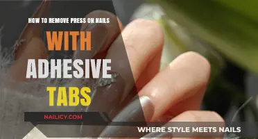 Removing Press-On Nails: Adhesive Tab Method