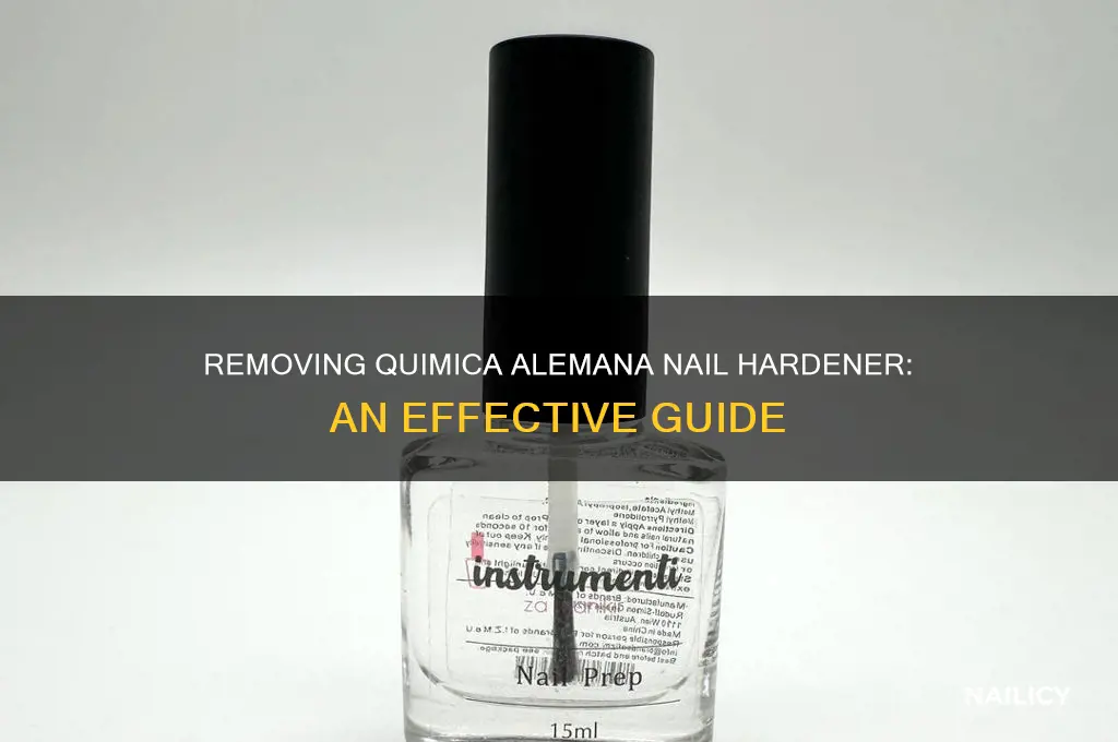 how to remove quimica alemana nail hardener